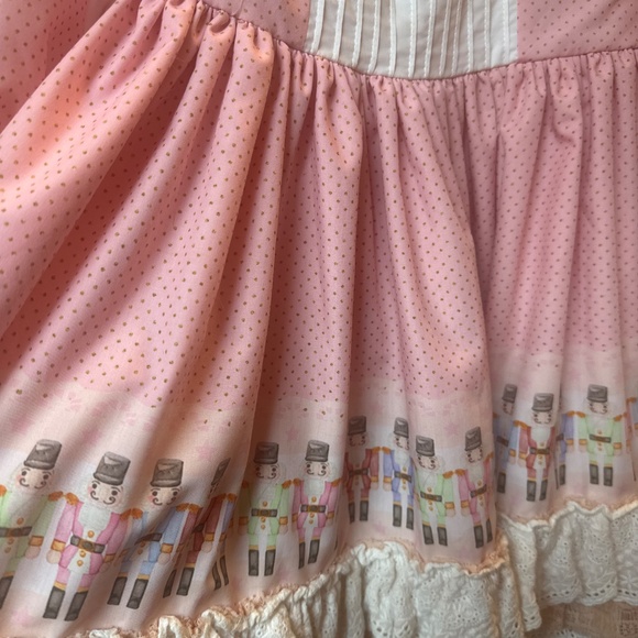 Adorable Pink Nutcracker Holiday Dress size 10 Be Girl Clothing fun cute xmas - Picture 9 of 13